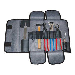 Kit d'outils de fermeur professionnel 7 pièces, ensemble complet pour l'entretien et la soin des sabots de cheval, avec pince à sabots, coupe-sabots, couteau à sabots et extracteurs de sabots - Product Image 4