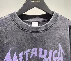 Camiseta de Algodón Grueso de Alta Calidad para Hombre, Venta al por Mayor, Estilo Urbano, Manga Corta, Cuello Redondo, Informal, con Estampado Frontal Personalizado - Product Image 3