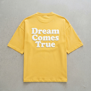 เสื้อยืดพิมพ์ลายพัฟฟ์ทรงโอเวอร์ไซส์สำหรับผู้หญิง ผ้าฝ้าย 100% แขนสั้น คอกลม ทรงหลวม รับผลิตแบบ OEM ODM เสื้อยืดพิมพ์ลายพัฟฟ์สำหรับผู้หญิง - Product Image 2