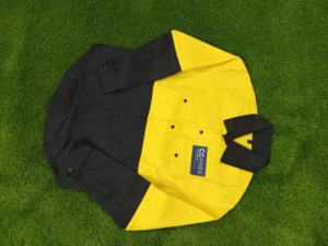 Chemises de travail haute visibilité unisexes 100% coton certifiées Oeko-Tex, logo personnalisé, réfléchissantes, de sécurité - Product Image 2