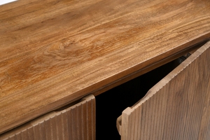 Mueble de Almacenamiento Clásico Moderno de 2 Puertas en Madera de Mango para Sala de Estar - Product Image 4