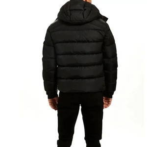 Men's Nordic Style Woolen Embroidery Solid Puffer Jacket Quilted <b>Waterproof</b> Breathable Winter Full Zip <b>Warm</b> Casual Outdoor - Product Image 2