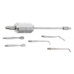 Removedor de Coronas Dentales Manual Ergonómico Profesional, Herramienta Quirúrgica de Acero Inoxidable Duradero con 5 Accesorios de Fijación de Grip Surgical - Product Image 3