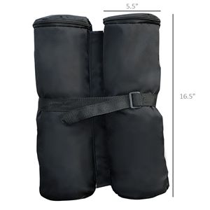 Sacchi di Sabbia Neri Resistenti da 15 kg per Ancoraggio Tende, Set da 4 per Gazebo e Tende - Product Image 3