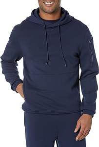 Sudadera con capucha de corte holgado con costuras en contraste, 100% algodón, lavado ácido, para hombre, con logotipo personalizado, estilo liso y sencillo. - Product Image 2