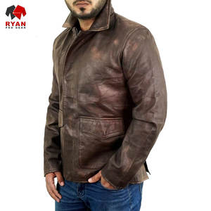 Chaqueta de Cuero Premium para Hombre, Logotipo Personalizado, Color Sólido, Diseño Único, Tallas Grandes, OEM, ODM - Product Image 6