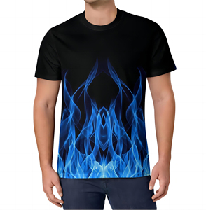 T-shirts imprimés de haute qualité pour hommes, personnalisés, sportifs, décontractés, respirants, écologiques, à séchage rapide, 100% coton - Product Image 1