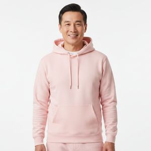 เสื้อฮู้ดดี้ผู้ชาย 330 กรัม แบบหนา ผ้าฟลีซเนื้อหนัก ทรงโอเวอร์ไซส์ สำหรับฤดูหนาว แบบถักเรียบ สีพื้น รับสกรีนโลโก้ตามสั่ง - Product Image 1