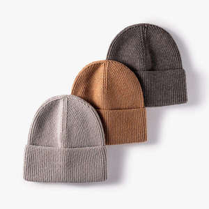 Gorro de Invierno de Punto Acanalado, Cálido y Suave, Unisex, con Borde Plegado, Elástico, Informal, para Clima Frío, Uso Diario - Product Image 6