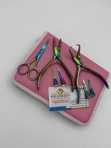 Kit de Herramientas para Extensiones de Cabello, Alicates para Cerrar Microperlas, Agujas para Extensiones de Cabello, Tijeras y Clips - Product Image 6