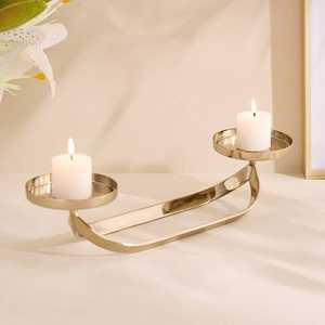 Support de bougie 33 cm à double support, durable, décoration d'intérieur - Product Image 6