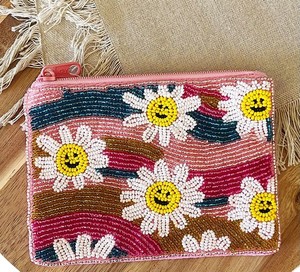 Pochette porte-monnaie brodée à la main avec perles de verre, pour usage quotidien, voyage, cadeaux, fêtes, sacs tendance et originaux - Product Image 6
