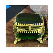 Cajas de Joyería Modernas de Vidrio Biselado y Latón de Calidad de Exportación |   Organizador de Joyas Hecho a Mano de Lujo con Color y Tamaño Personalizados - Product Image 5