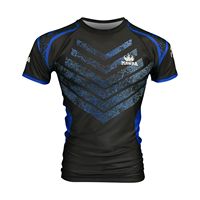 Rashguard court Mawra MMA, sublimation, design personnalisé de haute qualité, tissu polyester/spandex, UPF50, séchage rapide, respirant