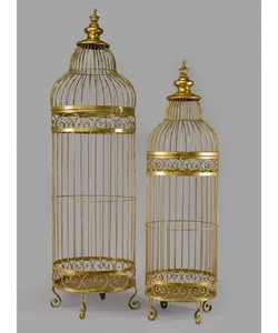 Jaula de Pájaros Metálica de Estilo Antiguo en Oferta, Adorno Decorativo para el Hogar, Centro de Mesa para Bodas y Exhibición Floral, Disponible para la Venta - Product Image 3