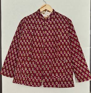 Chaqueta de Algodón Acolchada Tejida a Mano, Transpirable, con Estampado Floral y Bordado, para Mujer, Regalo para Ella, Venta Caliente 2026 - Product Image 1