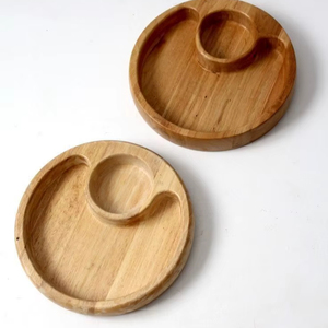 High Quality Solid Wood Tray Wooden Serving Tray for Foods and Drink Wooden <b>Snack</b> Storage Tray - Product Image 1