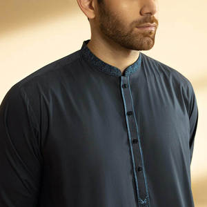 OEM Custom <b>Men's</b> <b>Kurta</b> Set 2026 New Design Shalwar Kameez Low MOQ Breathable <b>Men's</b> Islamic Clothing Manufacturer - Product Image 4