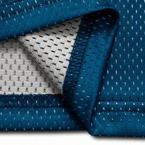 Camiseta de fútbol americano para mujer, corte regular, color verde azulado, malla transpirable, cuello en V, ropa deportiva, producción bajo pedido - Product Image 4