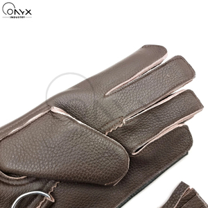 Gants de fauconnerie extra longs en daim premium, double couche, respirants, imperméables, résistants aux morsures, pour l'entraînement des oiseaux et la manipulation des animaux de compagnie - Product Image 4