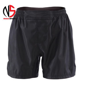Équipement sportif actif personnalisable, short de basketball/boxe respirant avec logo sur le devant |   Tissu de performance à coupe ample pour la salle de sport et le MMA - Product Image 4