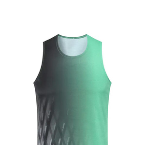 Uniformes de Atletismo Personalizados con Diseño Impreso, Ropa Deportiva para Gimnasio, 100% Poliéster, Secado Rápido, Transpirable, Protección UV, Verano, MOQ Bajo - Product Image 6