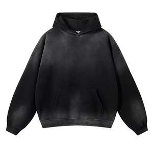 Hoodie oversize à fermeture éclair, effet délavé, pour homme, fabrication professionnelle, nouvelle collection, vente flash, streetwear, hoodies délavés pour homme - Product Image 1