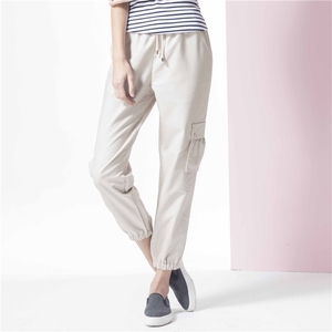 Pantalon cargo pour femme ODM Pantalon respirant à taille élastique pour femme - Product Image 1