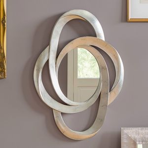 Modern Round Metal Decorative <b>Mirror</b> With Drip Design Handmade Wall Art - Product Image 3