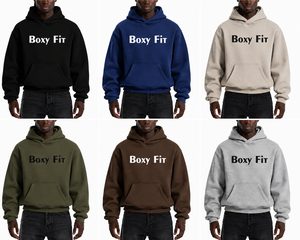 เสื้อฮู้ดดี้ทรงบ็อกซี่สำหรับผู้ชาย ผ้าฝ้ายคอมบ์คอตตอน 100% พรีเมียม เนื้อเฟรนช์เทอร์รี่ ใส่สบายในฤดูใบไม้ผลิ เป็นมิตรต่อสิ่งแวดล้อม รับสกรีนโลโก้ ปักลาย งานหนัก รับผลิตแบบ OEM - Product Image 5