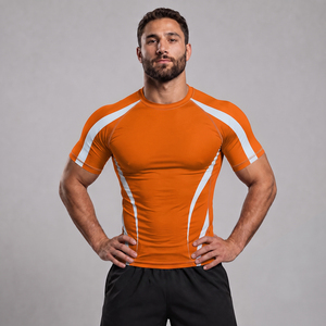 Rashguard personnalisé de haute qualité à manches courtes, nouvelle arrivée, design personnalisé, matière respirante, rashguard pour homme - Product Image 4