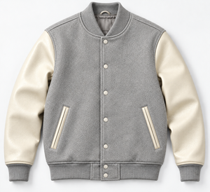 Blouson universitaire en laine de haute qualité pour hommes et femmes, avec broderie en tissu éponge, fermeture éclair, col montant, style décontracté chic, hiver - Product Image 1