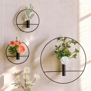 Vase en métal artisanal moderne et écologique, décoration d'intérieur, durable, léger, résistant à la rouille, porte-fleurs d'intérieur - Product Image 6