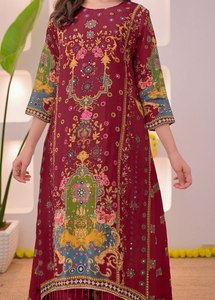 Presentamos la Nueva Colección Eid: Kurta con Diseño Elegante y Estampado Digital, Pantalón Plazzo con Dupatta - Product Image 3
