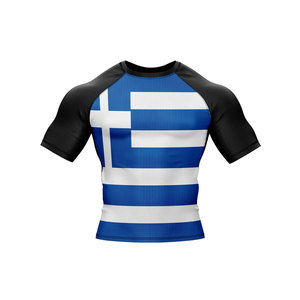 Personnalisez votre propre logo sur un rashguard à manches longues sublimé, rashguard MMA, rashguard BJJ, t-shirt de compression MMA pour hommes - Product Image 3