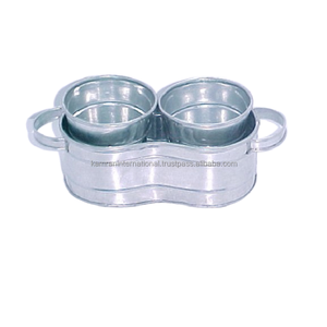 100% macetas de diseño de flores de decoración de Metal, juego de dos piezas para restaurante, jardín, accesorios decorativos para macetas florales - Product Image 1