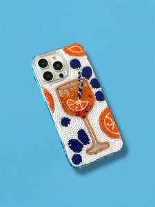 Sac de téléphone de luxe fait main avec perles, fermeture à cordon, motif arc-en-ciel, doublure satinée/velours, couleur personnalisable, bandoulière unique pour femme - Product Image 6