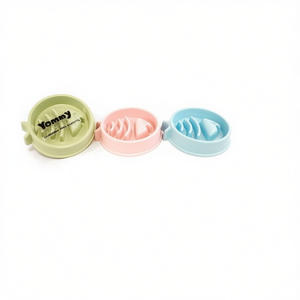 Tazón de Alimentación Lenta Yommy para Mascotas, 21 cm, Verde, Rosa, Azul, Plato Antideslizante para Comida de Mascotas - Product Image 2