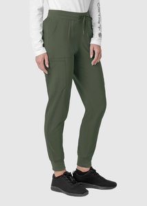 Women's Scrub Jogger <b>Pants</b> Elastic Waist <b>Cargo</b> Pocket Stretch Nursing Uniform Bottom <b>Cuffed</b> Ankle Medical Workwear Wholesale - Product Image 3