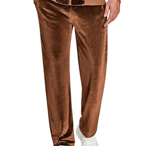 Survêtements en velours pour hommes, 2 pièces, hiver, maternité, avec veste à capuche et pantalon - Tenue de jogging sportive - Product Image 2