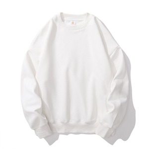 Sweat-shirts personnalisés en gros pour hommes – Collection automne, couleur unie, coton numérique, col rond, épaules tombantes, coupe régulière, polaire respirante - Product Image 6