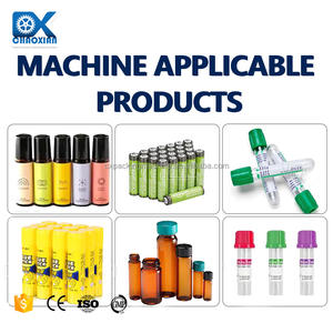 גלגול בושם ענבר על שמן אתרי פלסטיק שקוף צינור זכוכית אוטומטית מכונת תיוג - Product Image 2