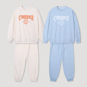 Ensemble de vêtements décontractés style coréen OZKIZ pour garçons en molleton bouclette 6-9 ans, motif lettres, vente en gros pour la mode enfantine printemps/automne - Product Image 1