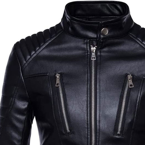 Inner Warm Latest Design <b>Winter</b> Leather <b>Jackets</b> OEM Service Outdoor Fashion Factory Men High Quality Stand <b>Waterproof</b> Breathable - Product Image 2