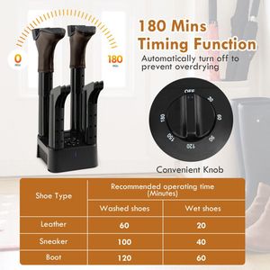 Asciugascarpe Elettrico a 4 Postazioni con Timer, Previene Odori, Muffa e Batteri - Product Image 6