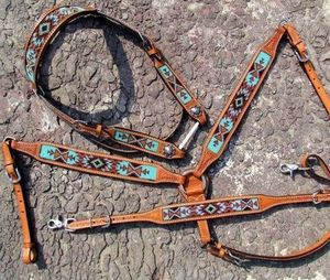 Sillín Western de Cuero Hecho a Mano, Transpirable, Tamaños Personalizados, Juego de Cabezada y Pechera para Montar a Caballo, ¡Venta Caliente! - Product Image 2