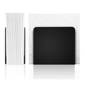 Porte-serviettes carré en métal pour table de restaurant, usage professionnel - Product Image 4