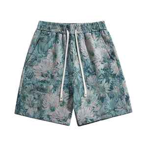 Shorts de bain imprimés de haute qualité, vente en gros directe d'usine, pour hommes et femmes, respirants, séchage rapide, taille élastique, polyester/coton - Product Image 3