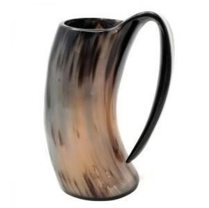 Handcrafted Buffalo Horn Beer Stein Rustic Home <b>Bar</b> Decor Modern Buffalo Horn Ale Cup Traditional Viking Mug Design - Product Image 6