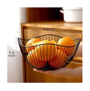 ผู้จัดจำหน่ายตะกร้าผลไม้โลหะสำหรับวางบนเคาน์เตอร์ ขายส่ง ผู้ผลิตที่ดีที่สุด ตะกร้าผลไม้สำหรับวางบนโต๊ะที่ได้รับความนิยมสูงสุด บรรจุภัณฑ์แบบกำหนดเองได้ - Product Image 1